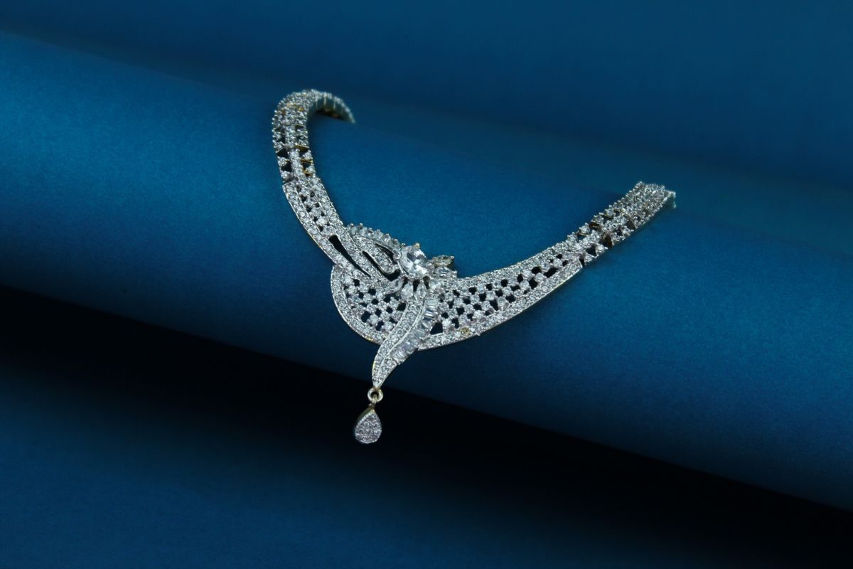 Diamond Bar Necklace