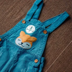 Animal Print Baby Dungarees